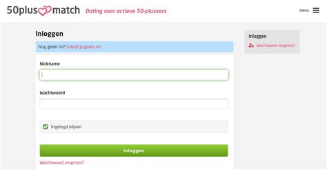 50plusmatch.nl inloggen|Datingsite voor 50 plus 